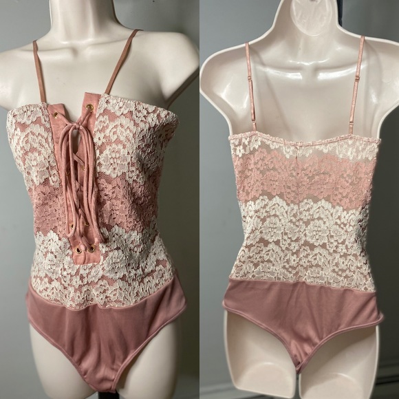 Love Culture Tops - Lace Bodysuit